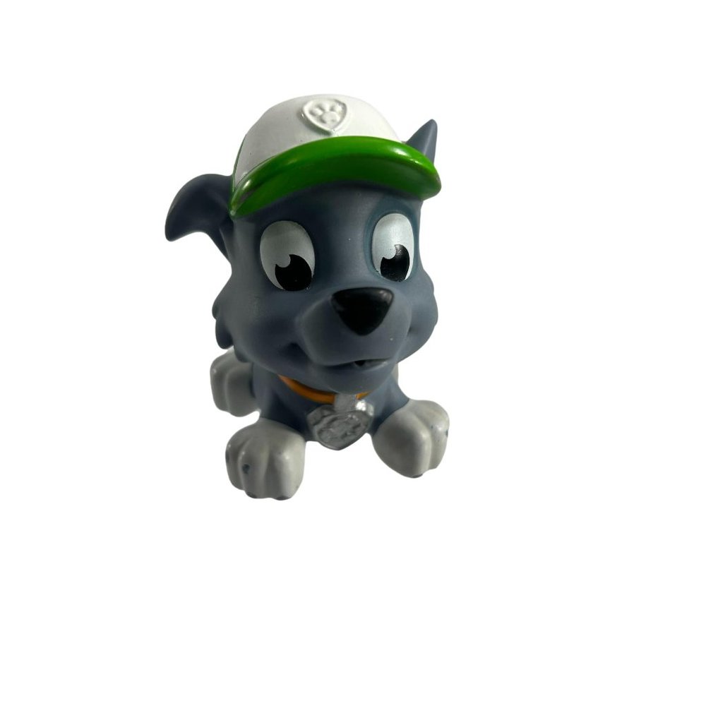 Paw Patrol Bath Squirter Rocky Toy Figure Cake Topper 3" Tall Plastic